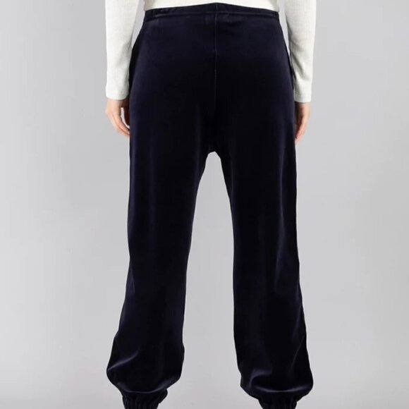 New Nili Lotan Lyvia Luxe Velour Navy Jogger Sweatpants NWT Size XS - Picture 9 of 16